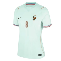 Camiseta Francia Aurelien Tchouameni #8 Segunda Equipación Replica Mundial 2026 para mujer mangas cortas
